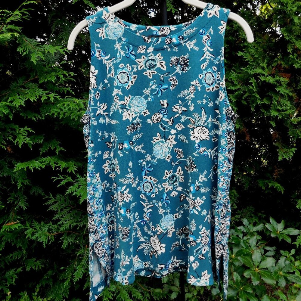 J. Jill Petite Wearever Collection A-Line Tunic with 5" Side Slits